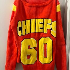 Red and Yellow Crew & Scoop Necks Sweater